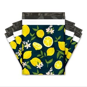 20 Lemon Poly Mailers 10x13 Floral Citrus Shipping Bags Boutique Packaging 🍋